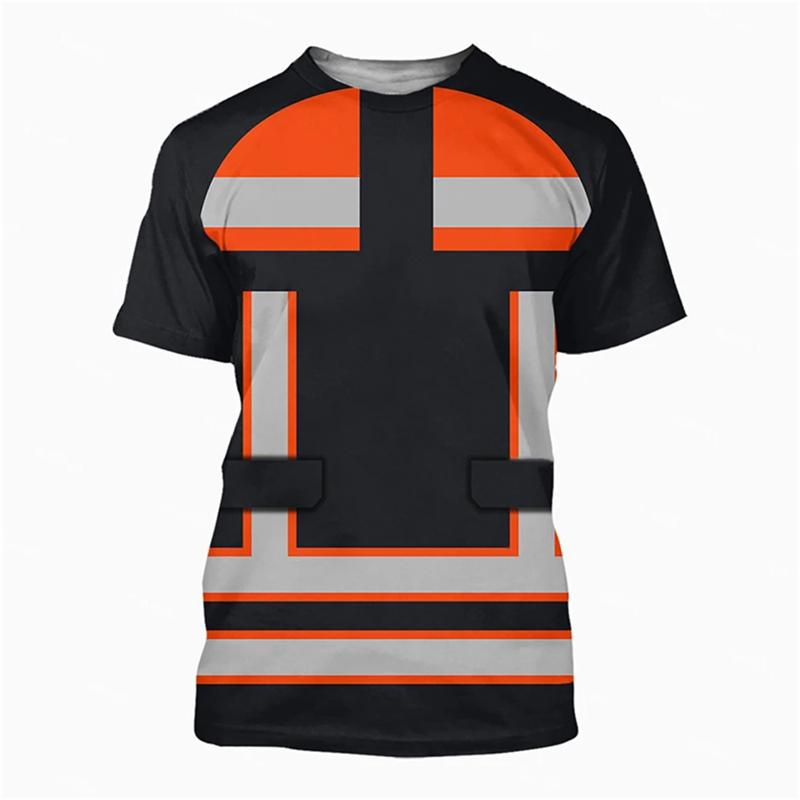 Футболка мужская плотник рабочий короткий рукав круглый вырез дышащая футболка 3d принт графические инструменты Harajuku повседневная рабочая одежда футболки