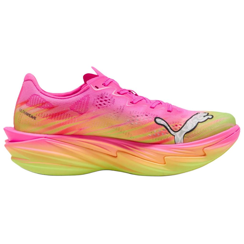 Puma Женские кроссовки Deviate Nitro Elite 4 Poison Pink Yellow Alert Bright Aqua Sun-Stream------Характеристики 313606-01