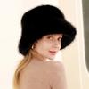 Autumn and Winter Thick Warm Women's Hat Versatile and Fashionable Imitation Fox Fur Fisherman Hats