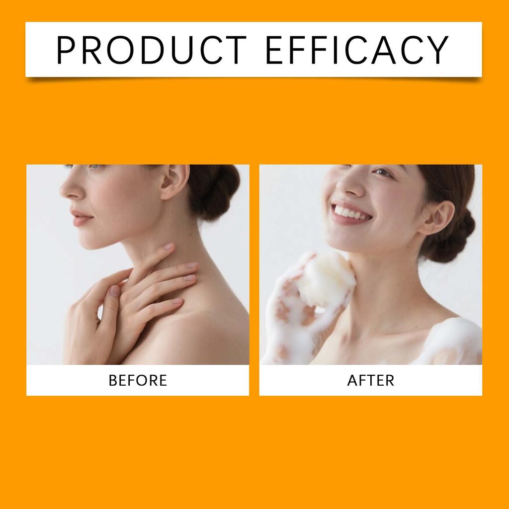 OUHOE Persimmon Essence Fresh Bath Soap Gentle Cleansing Nourishing Moisturizing Fragrance Daily Care Bath Soap 100g