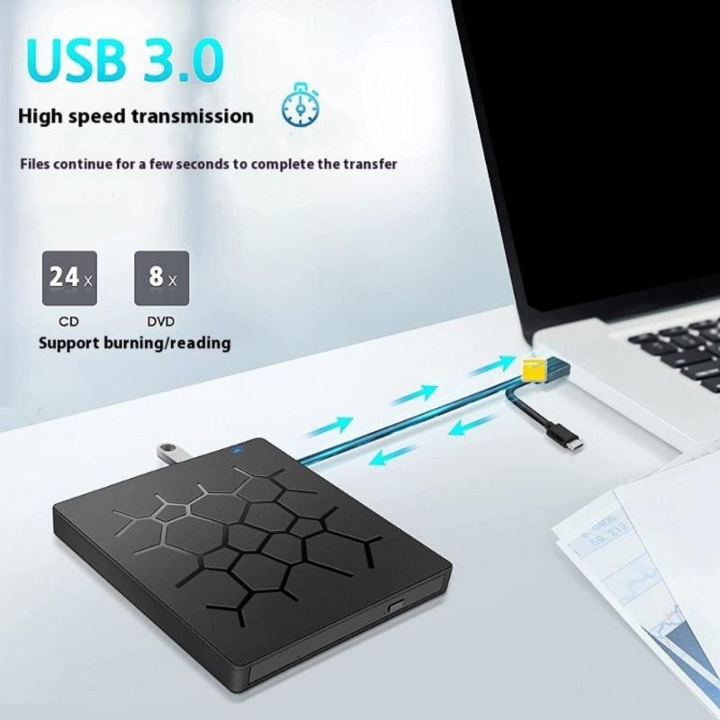 Внешний дисковод 7-в-1 Внешний жесткий диск USB 3.0 Высокая скорость Для ноутбука Компьютера ПК Устройств