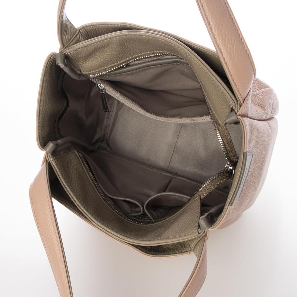 Сумка-тоут из термоусадочной кожи, размер S, розовая [Isaac] (50)