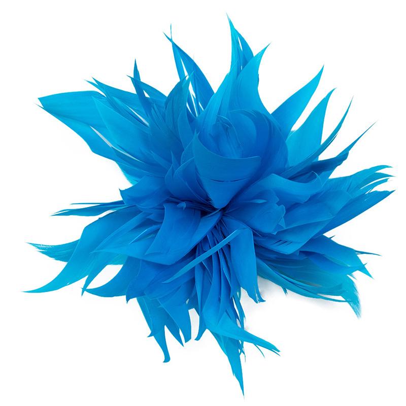 Брошь из перьев страуса для женщин, тканевая брошь из перьев, зажим для шарфа, лацканные булавки, аксессуар для платья, бутоньерка, украшение для женской повязки на голову