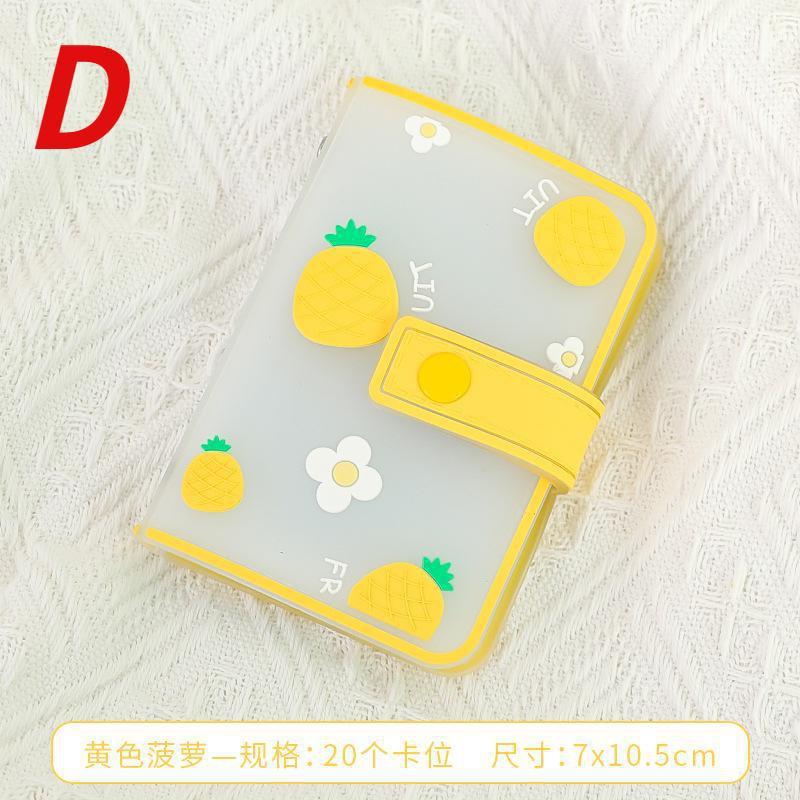 Mini Photo Album 20 Pockets 3 Inch PVC Photocard Holder Women ID Credit Card Binder Desk Accessories Organizer