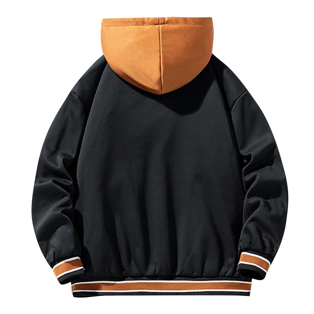 Зимнее мужское пальто из двух частей с капюшоном на молнии, утепленное теплое пальто