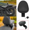 Мотоцикл Передняя спинка для водителя Черная спинка-сиденье (Sissy Bar) с подушкой из ПУ-кожи Для Honda Rebel CMX300 CMX500 2017 2018-2026