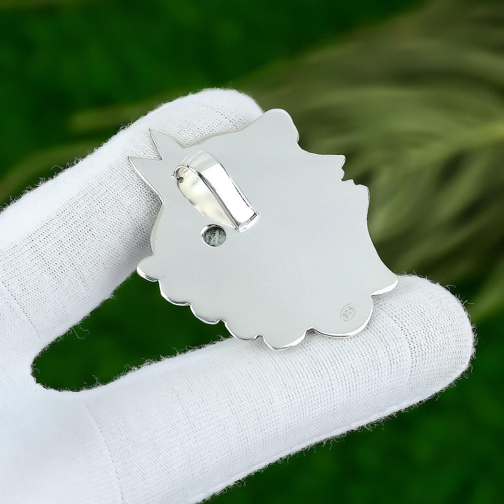 925 Silver Marquise Natural K2 Jasper Bezel Unique Engagement Pendant Jewelry