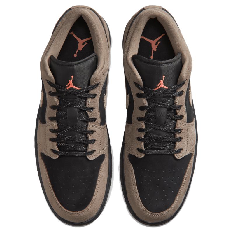 Кроссовки унисекс Air Jordan 1 Low SE оливково-серые коричневые черные светло-дикий манго IB7109-005