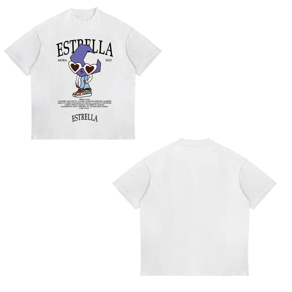 Rapper MORA Album Tour 2025 Merch Tee Shirt Unisexs Women Harajuku Fashion Vintage Tshirt Summer Casual Cotton Oversized T Shirts