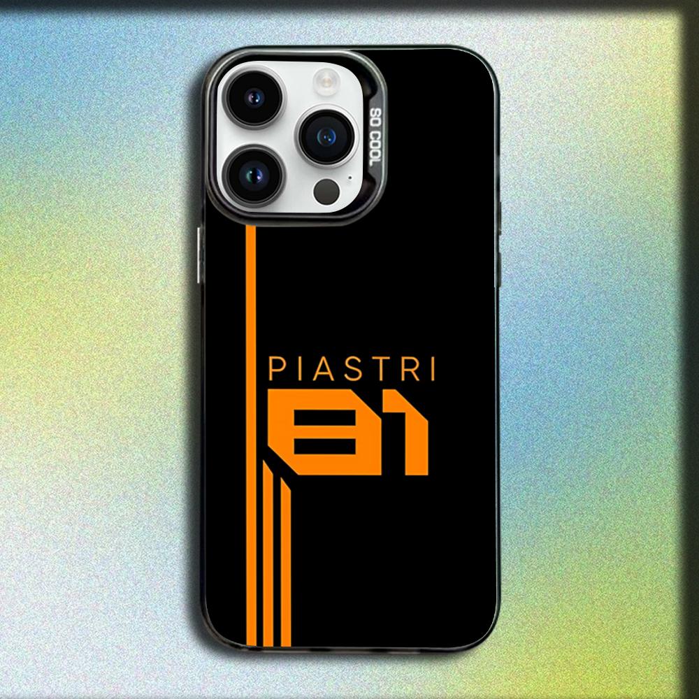Чехол для телефона O-Oscar Piastri 81 для iPhone 16,15,14,13,12,11,Mini,Pro,SE,MAX Серый Матовый Силиконовый Черный Чехол