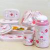 OSK Набор кухонных полотенец, Набор кухонных полотенец Hello Kitty с фруктами, Сделано в Японии, OC-1 Розовый (Размер корпуса: Диаметр 6,3 см x Высота 9,1 см, Размер для полотенца для рук: 32 см x 29 см