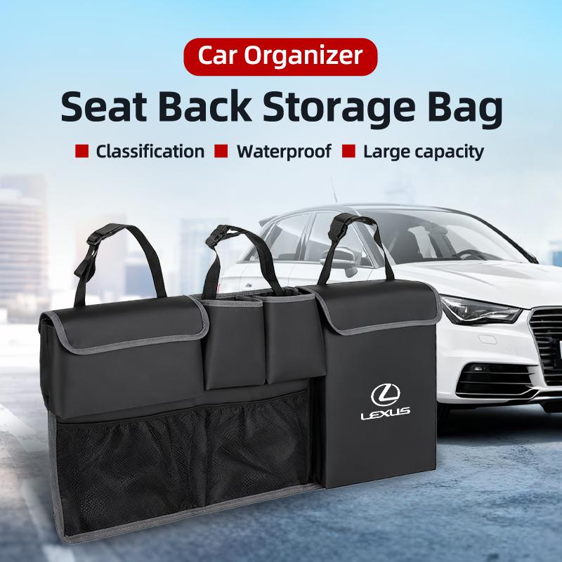Car Seatback Organizer Tools Storage Bag Trunk Stowing Pocket For Lexus UX250h RX450h CT200h RX400h NX300h RX350 RX300 GX470 YV6