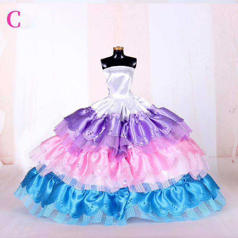 Модная свадебная вечеринка 29 см, лучший подарок, аксессуары для костюмов, игрушки для девочек, платье куклы Барби, сменные аксессуары принцессы, юбка