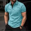 Men's Polo Shirts Short Sleeve Print Golf Shirts Fashion Casual Beach Collared T-Shirts