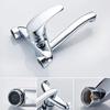 Wall Mounted Sink Faucets Hot and Cold Tap Kitchen Mixer Taps Single Handle Chrome Bathroom Faucet Household Kitchen Faucet