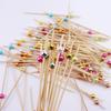 100pcs Versatile Bamboo Food Picks Disposable Fruit Sticks Decorative Dessert Sticks  Wedding Party