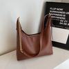 Chic Minimalist Shoulder Tote Bag For Women In Black Beige Khaki And Coffee