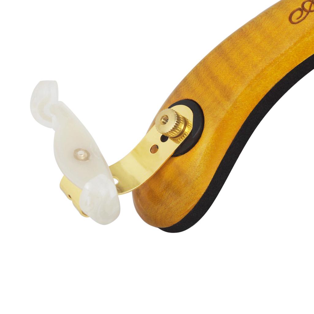 Adjustable Maple Wood Thick Soft Violin Shoulder Rest Padded for 4/4 3/4 Fiddle