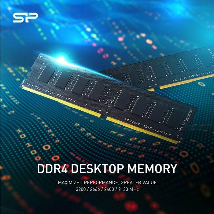 Оперативная память DDR4 - Silicon Power - 8ГБ 3200МТ/с - CL22 UDIMM - SP008GBLFU320X02