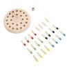 Color Matching Stick Chess Intelligence Development Wooden Memory Chess Game for Kids
