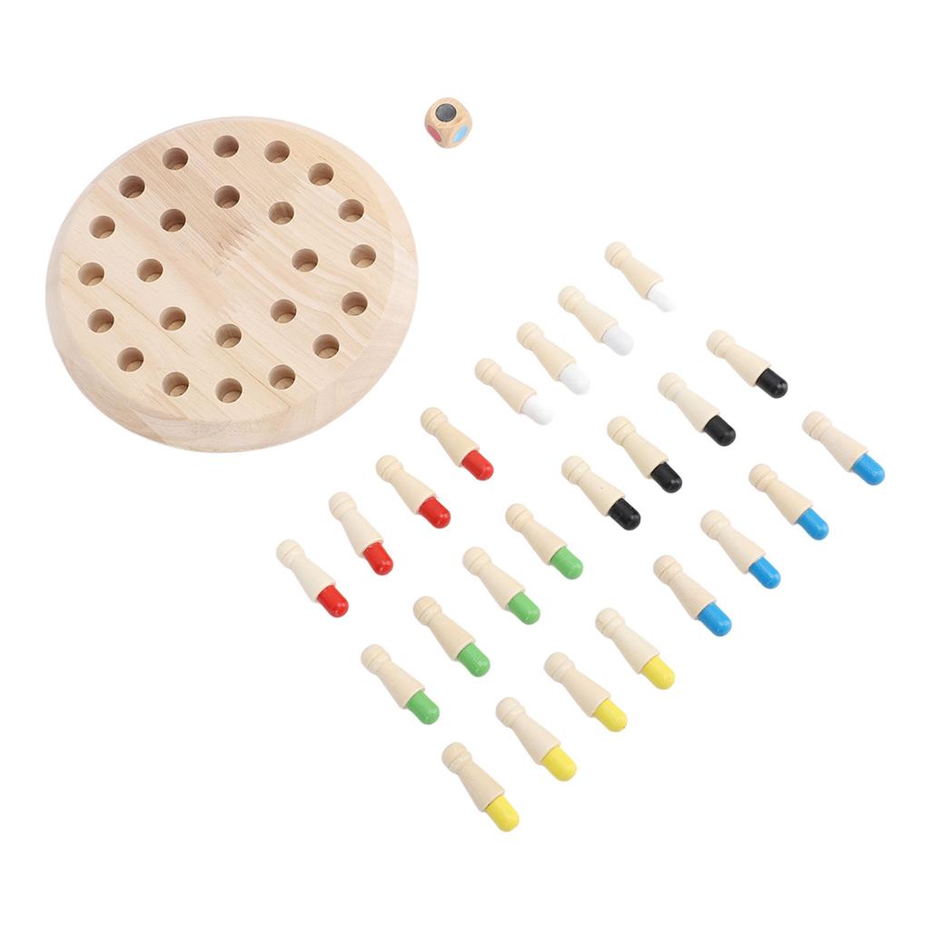 Color Matching Stick Chess Intelligence Development Wooden Memory Chess Game for Kids