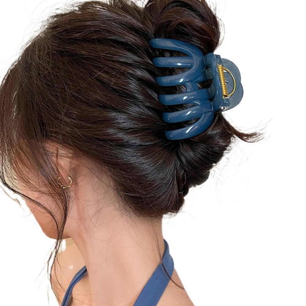 Funny Pumpkin Hair Claw Large Shark Clip Simple Hair Grab Daily