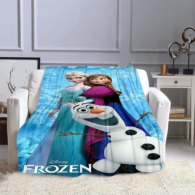 Одеяло Disney Frozen Эльза Принцесса для дивана размера кинг-сайз, милый мягкий фланелевый плед, пушистое одеяло для кровати, одеяло для новорожденных, зимнее одеяло, подарок