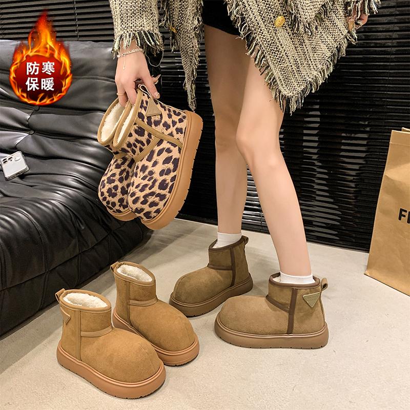 Роскошные зимние женские короткие плюшевые теплые зимние ботинки повседневная обувь новые замшевые меховые ботинки челси ботильоны на плоской подошве женская обувь на платформе