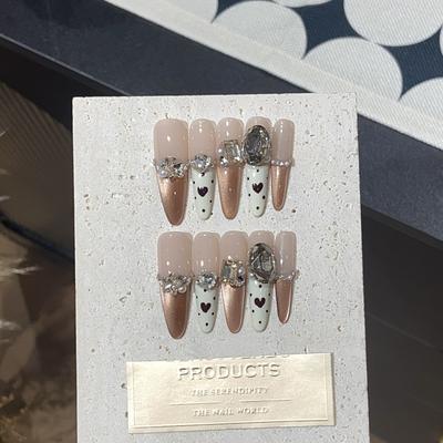 Чисто ручная работа кошачий глаз градиент белые пятна жемчуг маленький бриллиант ежевика съемная носимая броня