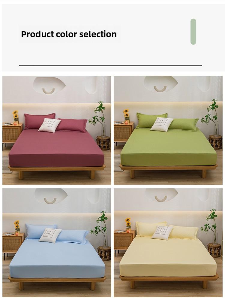 Japanese Aloe Cotton Fitted Sheet - Dustproof, Non-slip Mattress Protector
