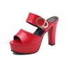 High Heel Sandals Women Summer New Korean Style Peep Toe Platform Sandals And Slippers
