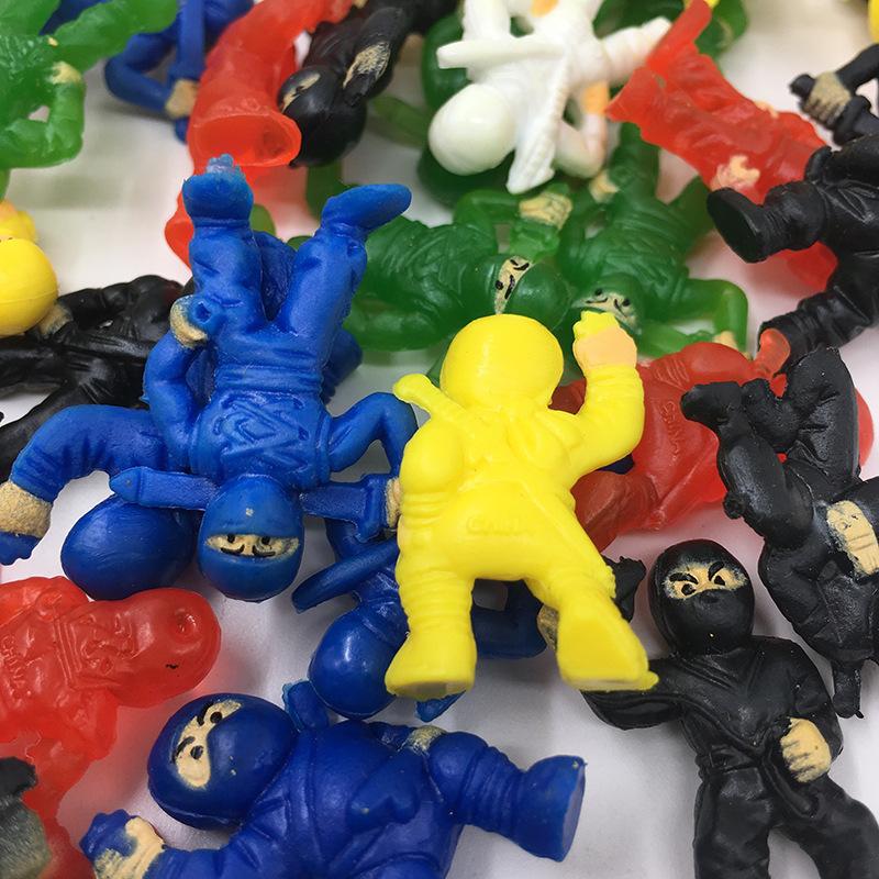 20 ШТ. Разноцветные Мультяшные Ниндзя Маленькие Игрушки Веселая Коробка-Сюрприз Подарок на Пасхальное Яйцо Аксессуары-Подвески для Рюкзака Подарок на День Рождения Креативный