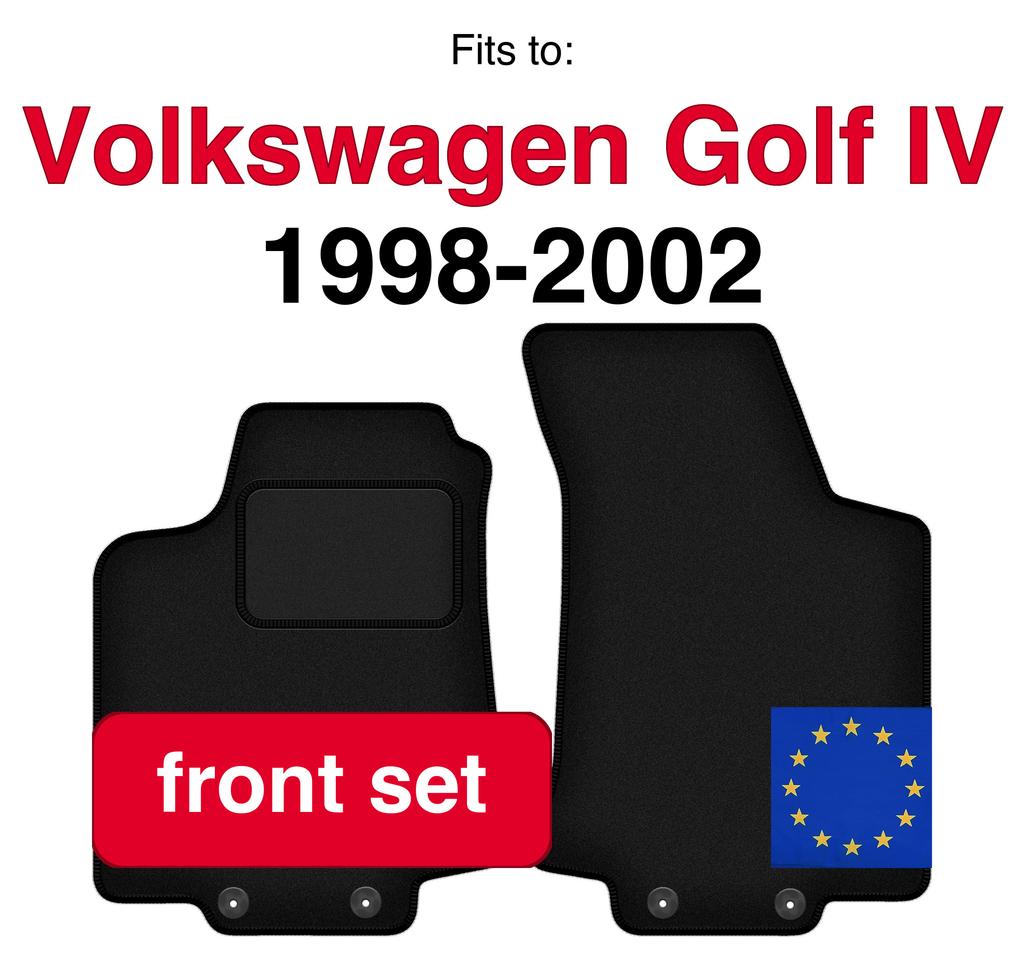 Front Car Floor Mats For: Volkswagen Golf Iv Cabrio (1998-2002)