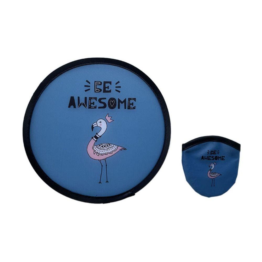 Round Folding Fans Cartoon Hand Fan Circular Fan Pocket Fan  For Beach Lawn