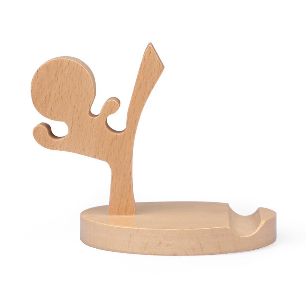 Деревянная подставка для телефона Держатель для мобильного телефона Крутой кунг-фу мальчик Для iPhone X/iPhone 8 6S