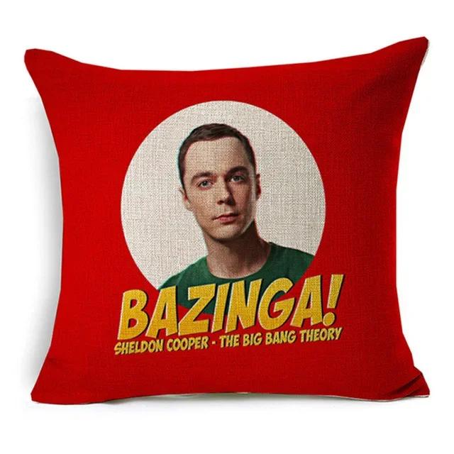 Наволочка с принтом «Теория большого взрыва» для дома, спальни, отеля, кровати, украшения для сиденья автомобиля, мягкая и удобная наволочка размером 45x45 см.