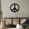 World Peace Laser Cut Metal Sign - Hippie Vintage Wall Art, Decorative Home Décor, Metal Plate, and Elegant Hanging Wall Art