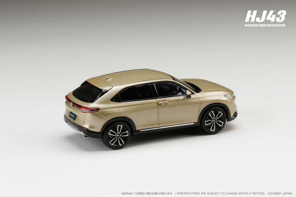 HJ43 Honda VEZEL Genuine Option Equipped Car Sand Khaki Pearl Finished Product 1/43