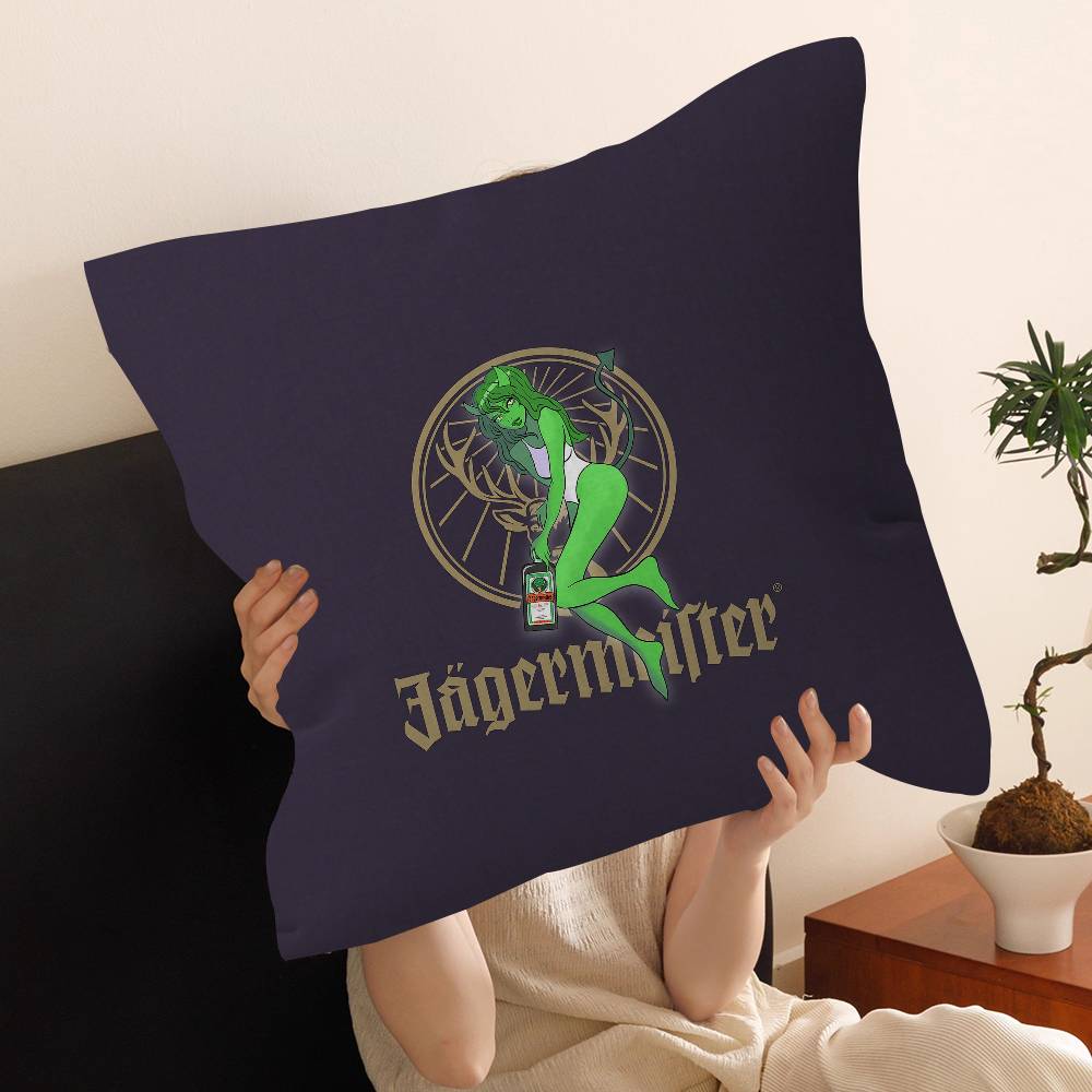 Hot J-Jagermeisters Personalized Picture Text Home Decorative Pillows Household Gifts 45X45Cm