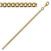 [K7719] - Gold Plated Chain 'Maille Curb' 45 Cm 2. 4 Mm