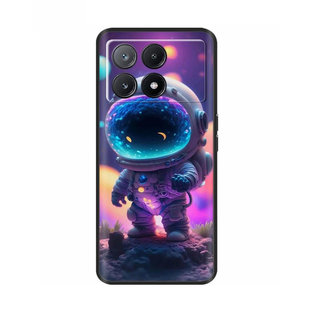 Чехол для Poco X6 Чехол для телефона Милый кот Coque Обложка для Xiaomi Poco X6 Pro Poco X 6 Pro X6Pro Pocox6 Pro 5G Жидкие силиконовые чехлы