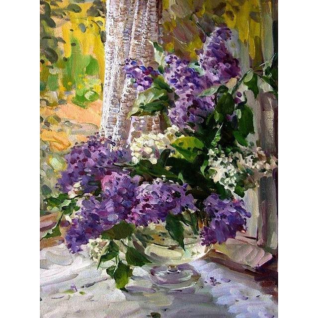 DIY 5D Алмазная картина Цветок Алмазная вышивка Полный круглый Стразы Вышивка крестом