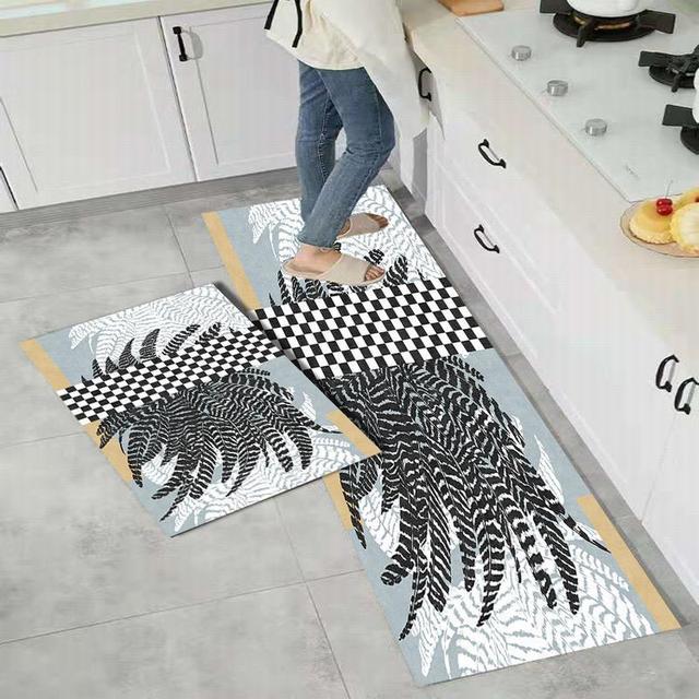 Моющийся кухонный напольный коврик, нескользящий коврик для ванной комнаты, входная дверь, балкон, прачечная, коридор, винтажный ковер, коврик для гостиной