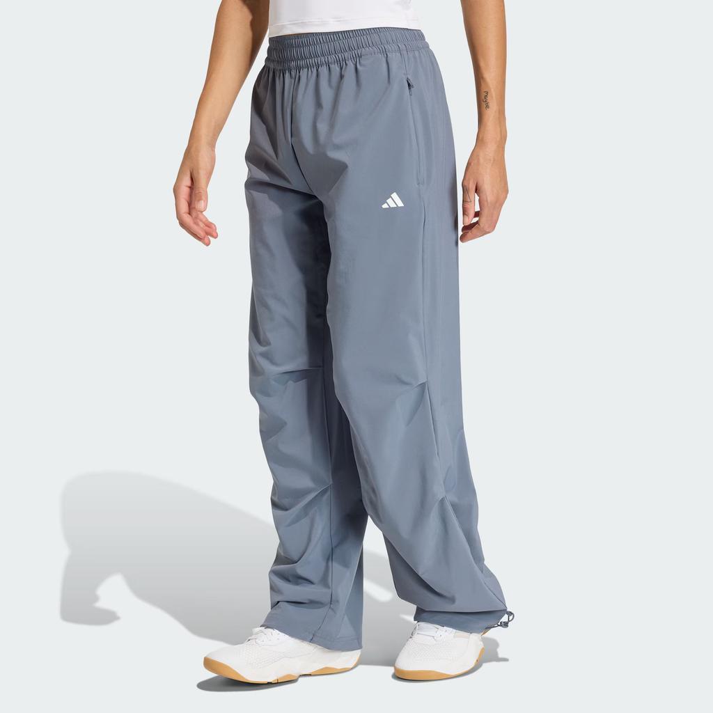 adidas Базовые спортивные брюки для тренировок, быстросохнущие, тканые, свободные, со средней посадкой, женские, KS8564
