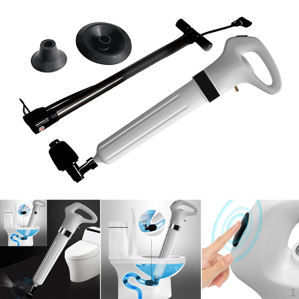 Toilet Air Pressure Inflator Plunger Pump Kit, Detachable Assembly Sewer Drain Cleaner