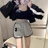 Спортивные шорты Spice Girls, женская одежда, летние универсальные повседневные облегающие широкие шорты А-силуэта с высокой талией