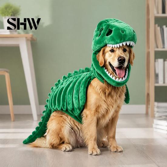 Трехмерный костюм скелета динозавра на спину питомца, 3D одежда, светящаяся в темноте, мягкая плюшевая шляпа-динозавр на Хэллоуин для собак и кошек, Косплей, Праздничный