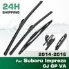 For Subaru Impreza GJ GP VA 2014-2016 2015 Wiper Front & Rear Wiper Blades Windshield Windscreen Window Brushes 26"+16"+14