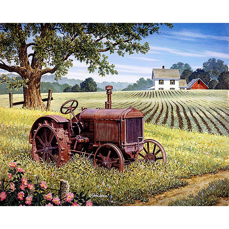 5D Diy Diamond Painting Tractor Rhinestone Art Diamond Embroidery Car Landscape Cross Stitch Full Drill Home Decor Gif