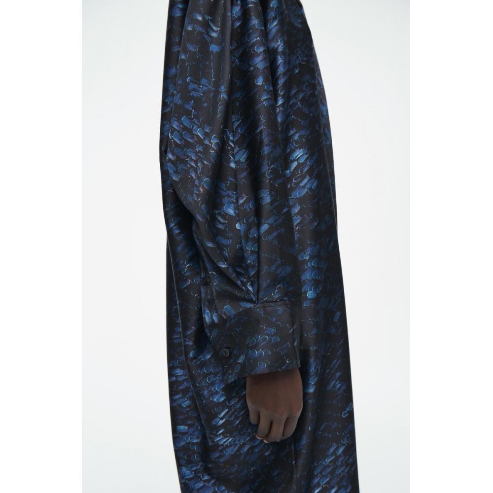 COS Japan Print Scarf Detail Midi Dress